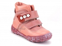 208-307,46,236,19 Тотто (Totto), ботинки демисезонние детские профилактические, байка, кожа, розовый, красный в Самаре