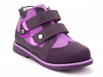 136-82 Бос(Bos), ботинки детские утепленные ортопедические профилактические, нубук, фиолетовый, сиреневый в Самаре