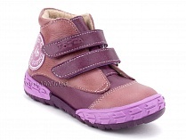 105-016,021 Тотто (Totto), ботинки детские демисезонные утепленные, байка, кожа, сиреневый. в Самаре