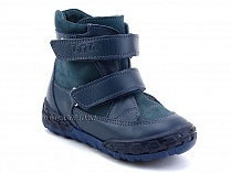 127-3,13 Тотто (Totto), ботинки демисезонные утепленные, байка, синий, кожа в Самаре