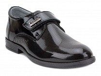 51218-1 ШагоВита (Shagovita), туфли подростковые ортопедические профилактические,  кожа, лак, черный в Самаре