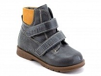 126(2)-41,64 Тотто (Totto), ботинки демисезонные утепленные, байка, серый, светло-коричневый, кожа в Самаре