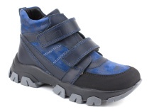 6-612145-2403 (26-30) Пиксель (Pixel), ботинки зимние детские профилактические, кожа, натуральный мех, синий в Самаре