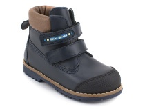 505-MSС (23-25)  Минишуз (Minishoes), ботинки ортопедические профилактические, демисезонные неутепленные, кожа, темно-синий в Самаре