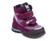5008-15 (21-25) Кидмен (Kidmen), ботинки ортопедические профилактические, демисезонные утепленные, мембрана, нубук, байка, фиолетовый в Самаре