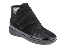 200233  Сурсил-Орто (Sursil-Ortho), ботинки для взрослых, черные, нубук, стрейч, кожа, полнота 7 в Самаре