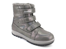 А35-100-4 Сурсил (Sursil-Ortho), ботинки подростковые ортопедические с высоким берцем, зимние,  шерсть, кожа, текстиль, серый в Самаре
