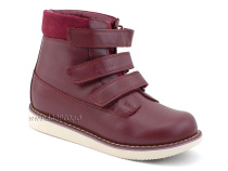 23-244 Сурсил (Sursil-Ortho), ботинки детские утепленные с высоким берцем, кожа, бордовый в Самаре
