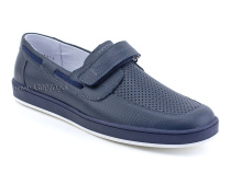 30025-712 Тотто (Totto), туфли школьные ортопедические профилактические, кожа, синий в Самаре