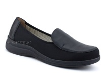 84-122-22-402/30 Рикосс (Ricoss) туфли для взрослых, текстиль, кожа, черный, полнота 9 в Самаре