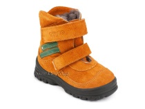 203-85,044 Тотто (Totto), ботинки зимние, оранжевый, зеленый, натуральный мех, замша. в Самаре