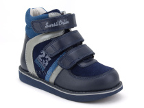 23-251  Сурсил (Sursil-Ortho), ботинки неутепленные с высоким берцем, кожа , нубук, синий, голубой в Самаре