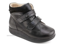 141606W Сурсил-Орто (Sursil-Ortho), ботинки для взрослых, ригидная подошва, диабетическая подкладка, кожа, нубук, черный, полнота 11 в Самаре