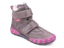 3542-607,0139 Тотто (Totto), ботинки детские утепленные ортопедические профилактические, кожа, шерсть, лиловый, малиновый в Самаре
